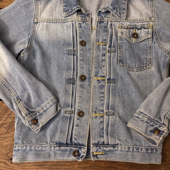Y2K Polo Ralph Lauren Denim Denim Jacket Small 8-10 Blue‎ Cotton - Picture 2 of 7